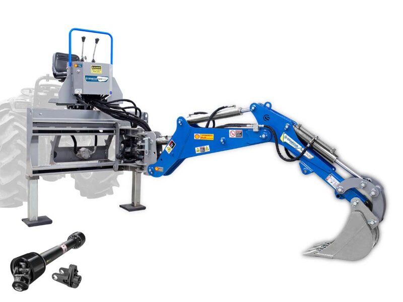 BACKHOE with hydraulic side shift HADES-TA-PRO-H