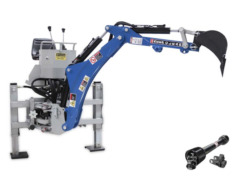 BACKHOE for tractors with side shift HADES-TA-PRO-M