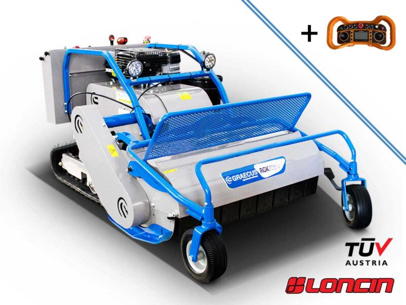 Motorized remote-controled flail mower RGK90pro