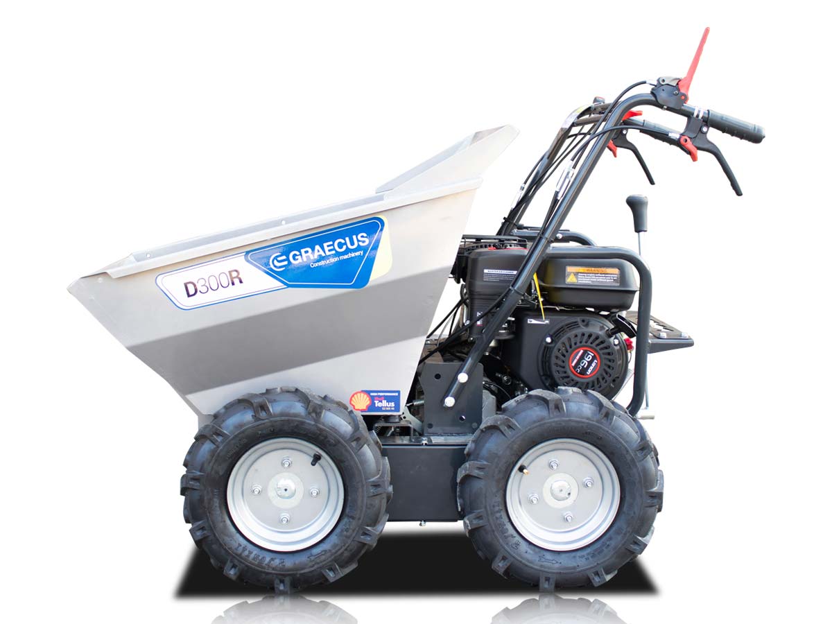 Motorized wheelbarrow with mechanical tipping D300R - Image 11