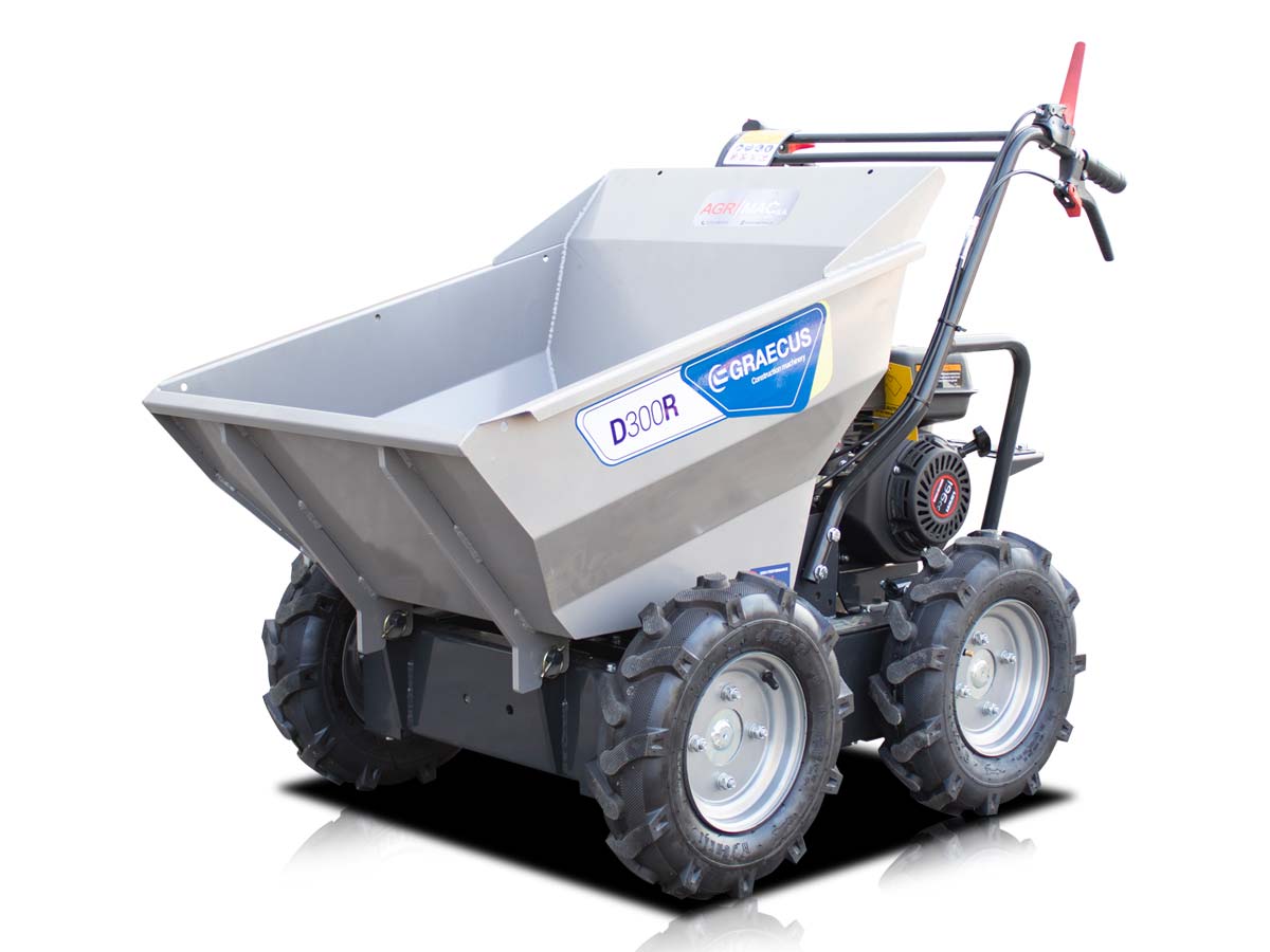 Motorized wheelbarrow with mechanical tipping D300R - Image 10