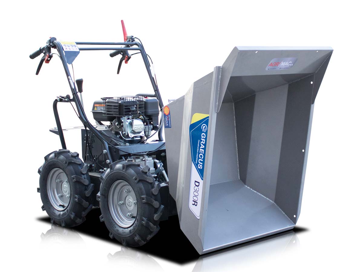 Motorized wheelbarrow with mechanical tipping D300R - Image 9