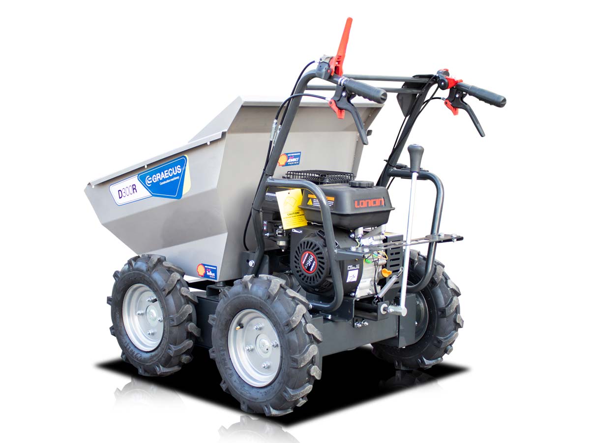 Motorized wheelbarrow with mechanical tipping D300R - Image 8