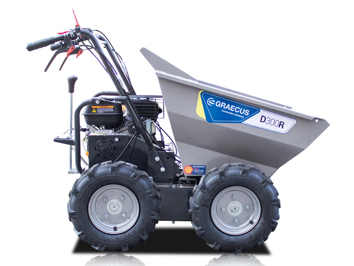Motorized wheelbarrow with mechanical tipping D300R - Image 7