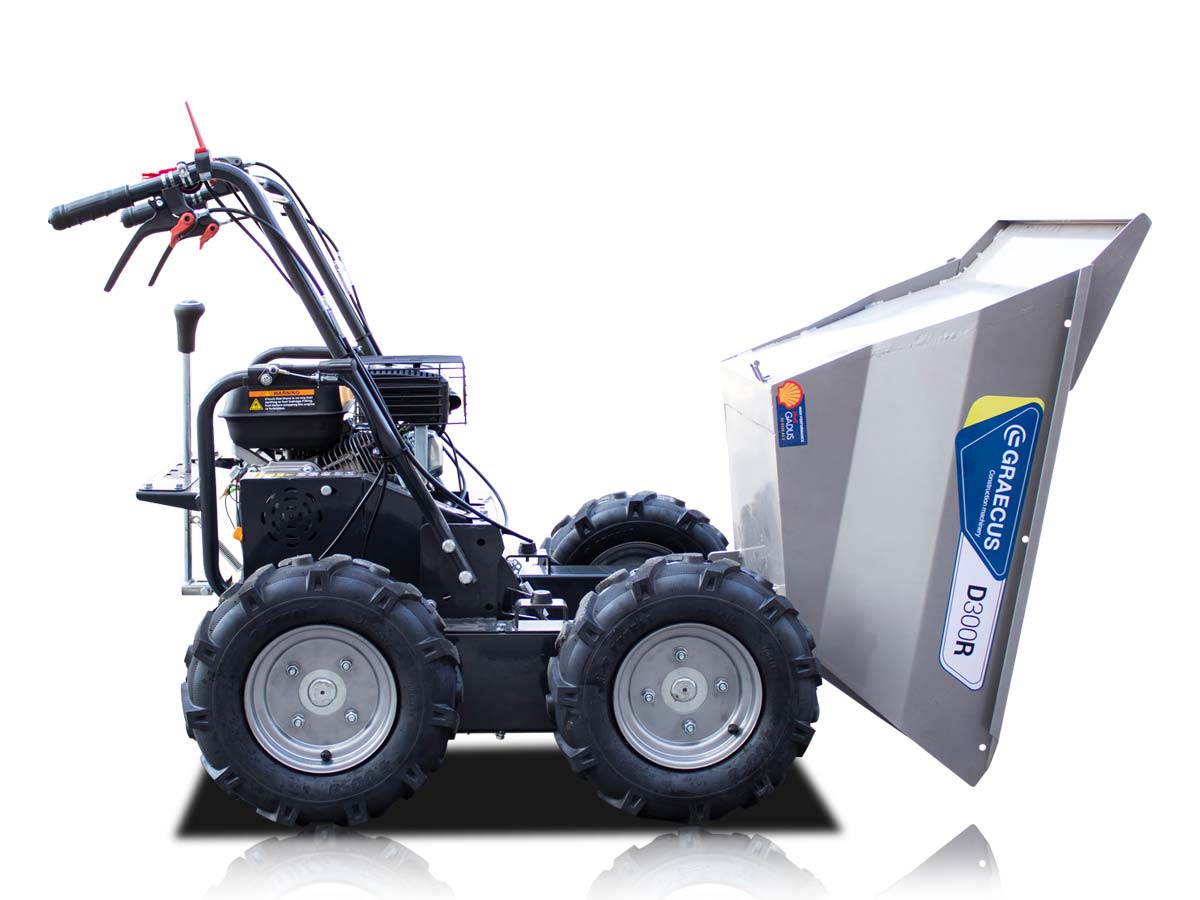 Motorized wheelbarrow with mechanical tipping D300R - Image 6