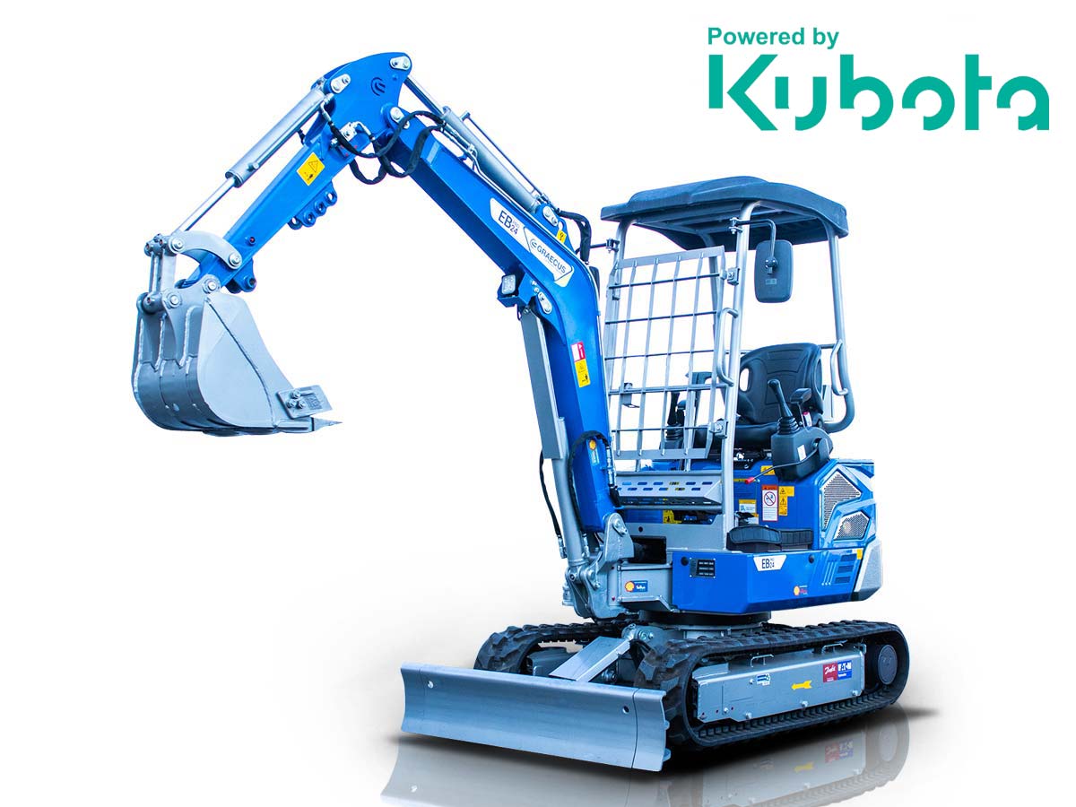 Мини верижен багер 2.4T, KUBOTA Дизел EB24-PRO