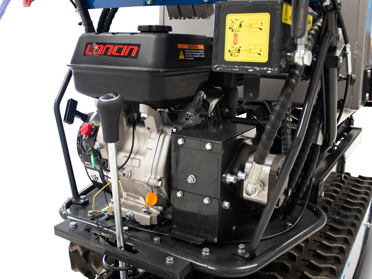 Tracked dumper with hydraulic tipping and front loader T500FL - Image 7