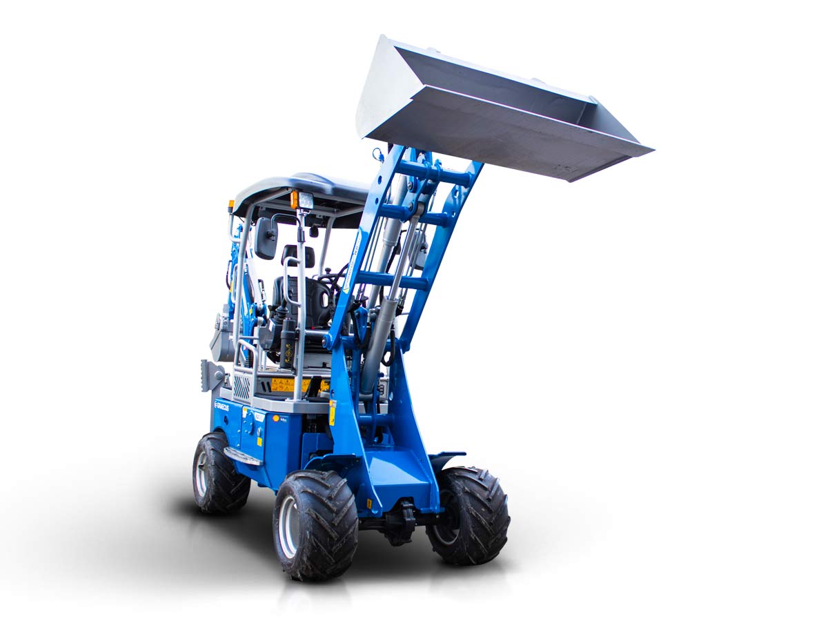Мини артикулиран колесен товарач с багер 4×4 4WD BLD2300 - Image 2