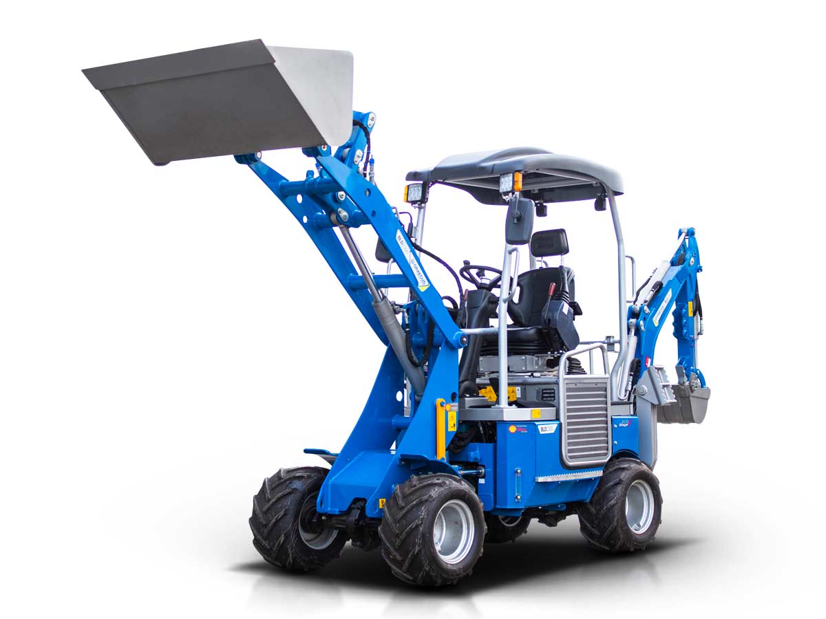 Мини артикулиран колесен товарач с багер 4×4 4WD BLD2300 - Image 21