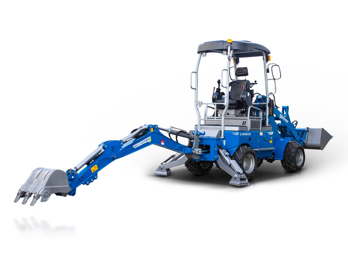 Мини артикулиран колесен товарач с багер 4×4 4WD BLD2300 - Image 20