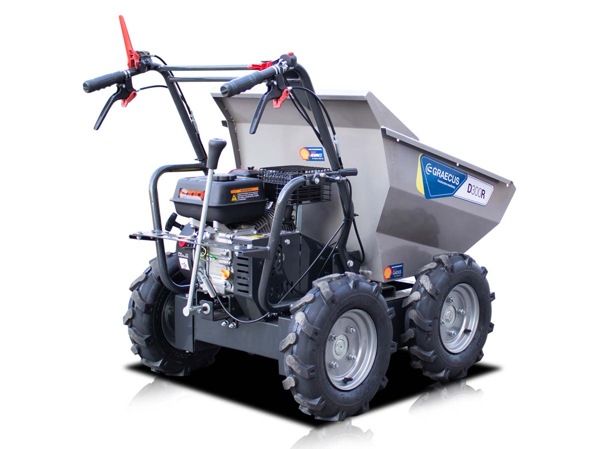 Motorized wheelbarrow with mechanical tipping D300R - Image 2