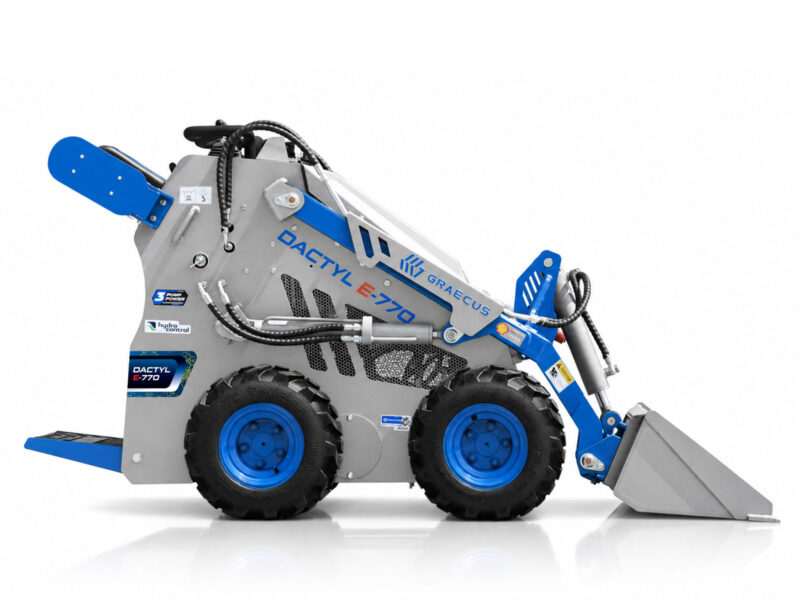 Mini Wheeled Loader with Ride-On Platform and Attachments for Professional Use | DACTYL-E770 - Image 18