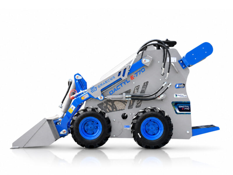 Mini Wheeled Loader with Ride-On Platform and Attachments for Professional Use | DACTYL-E770 - Image 15