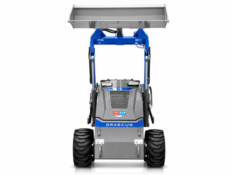 Mini Wheeled Loader with Ride-On Platform and Attachments for Professional Use | DACTYL-E770 - Image 8