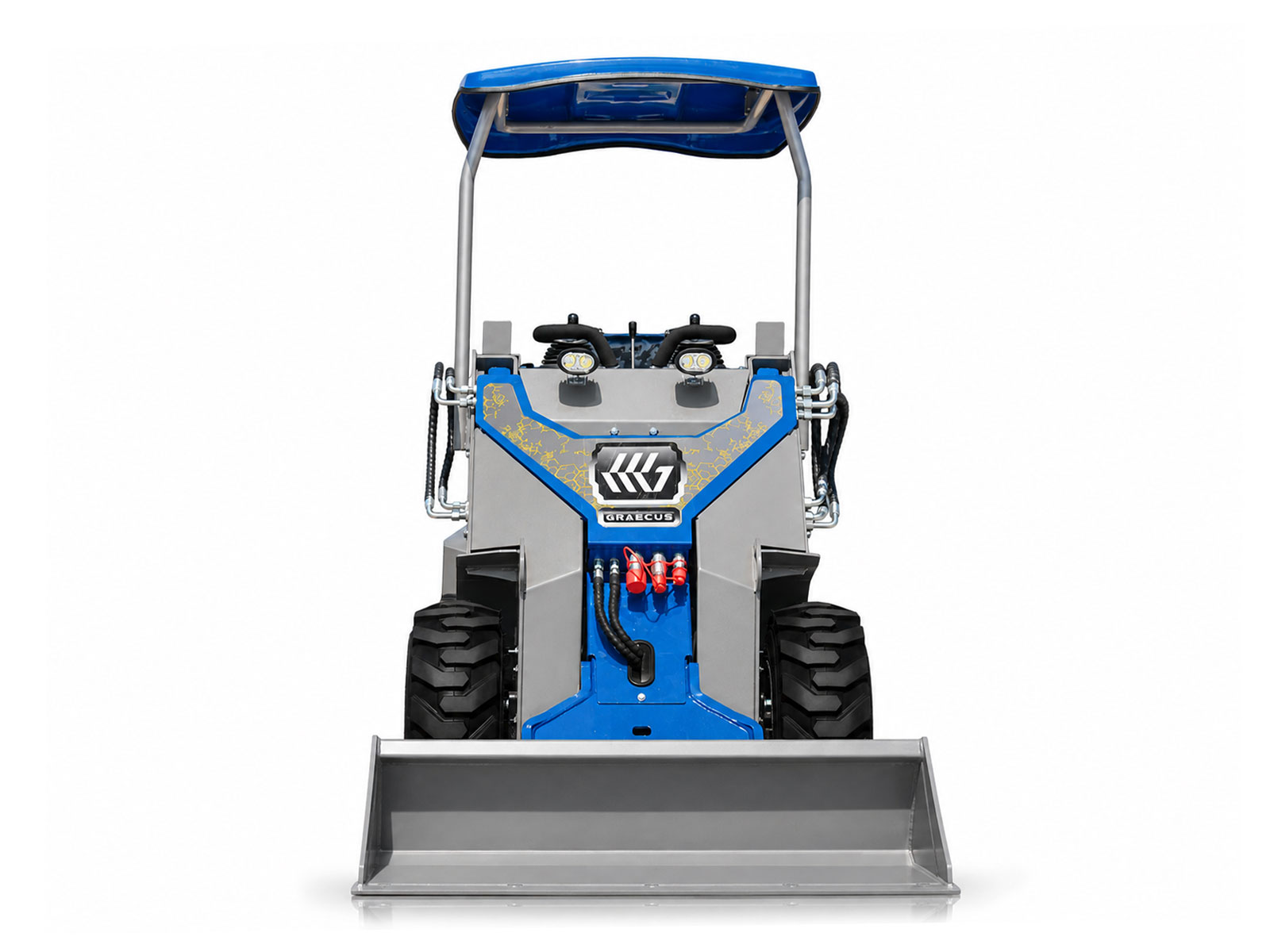 Mini Wheeled Loader with Operator Seat and Skid Steer Design for Maximum Maneuverability in Confined Spaces | DACTYL-Ε810S - Image 16