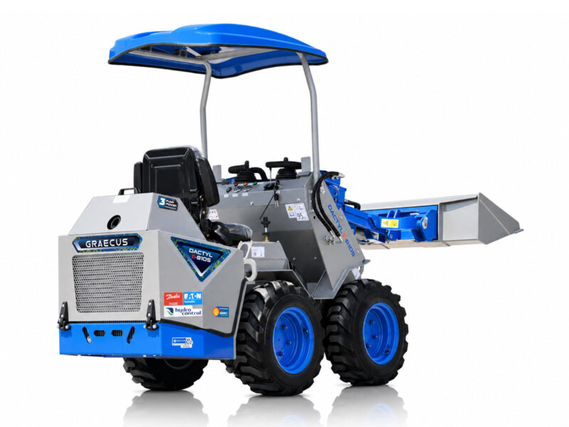 Mini Wheeled Loader with Operator Seat and Skid Steer Design for Maximum Maneuverability in Confined Spaces | DACTYL-Ε810S - Image 14