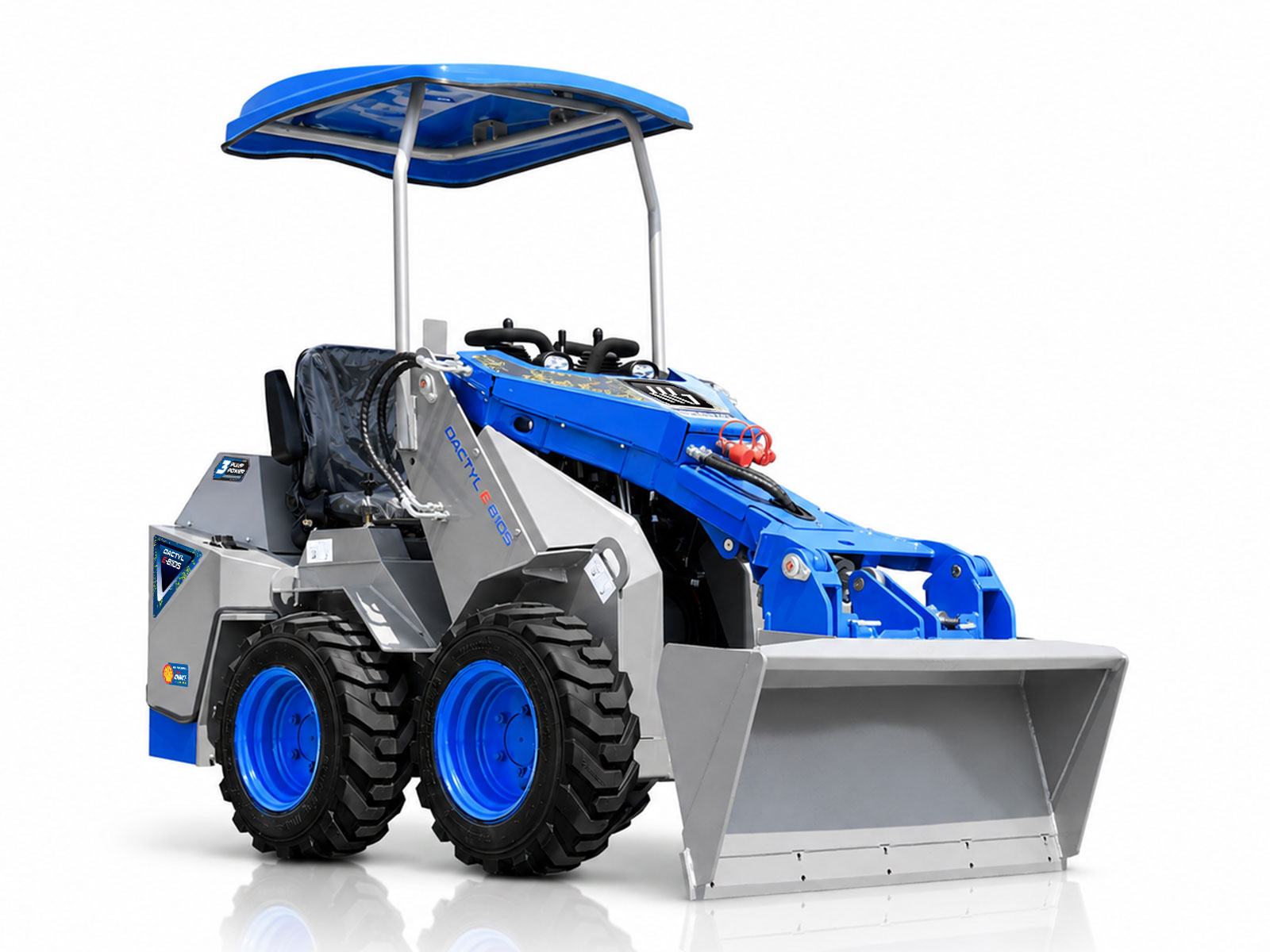 Mini Wheeled Loader with Operator Seat and Skid Steer Design for Maximum Maneuverability in Confined Spaces | DACTYL-Ε810S - Image 10
